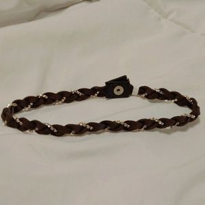 Brown choker necklace